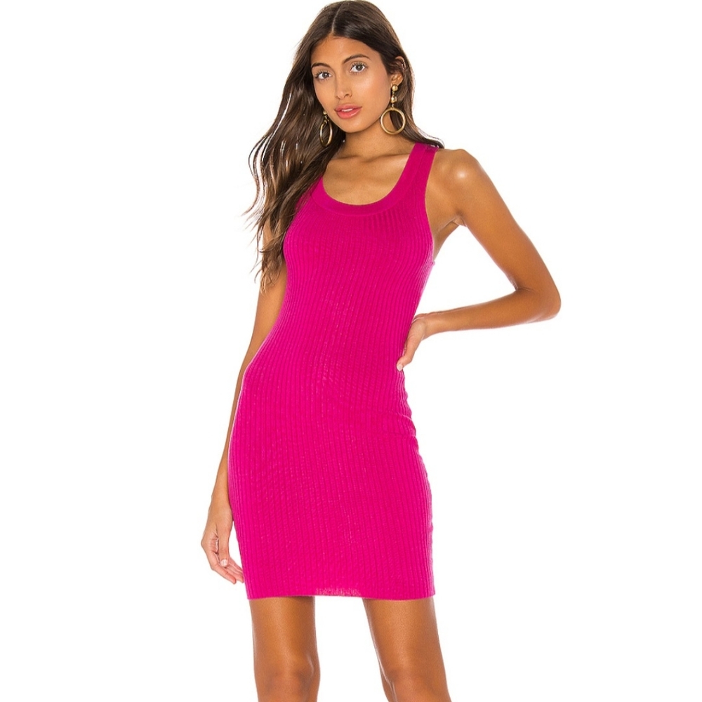 Superdown hot pink dress
